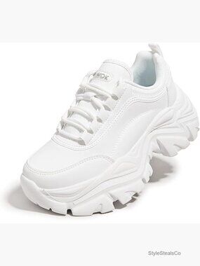 Chunky Platform Sneakers Fashion Dad Shoes Casual Walking Wedge Lightweight
